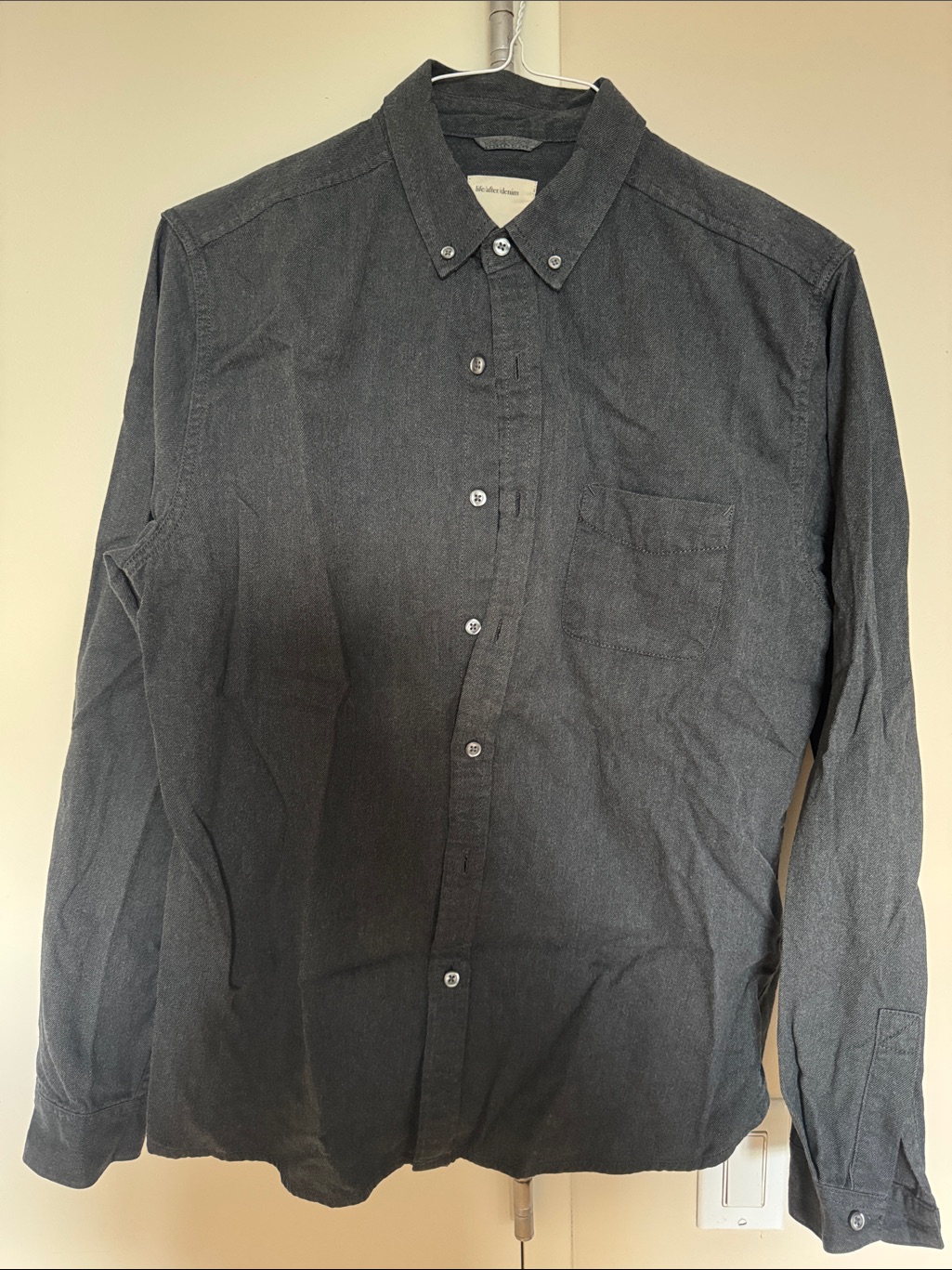 Life/After/Denim Dark Gray Button-Down Shirt